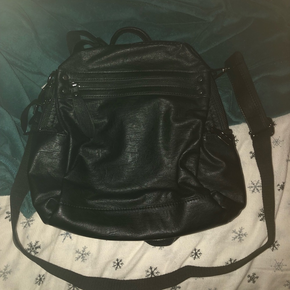 Black backpack & purse